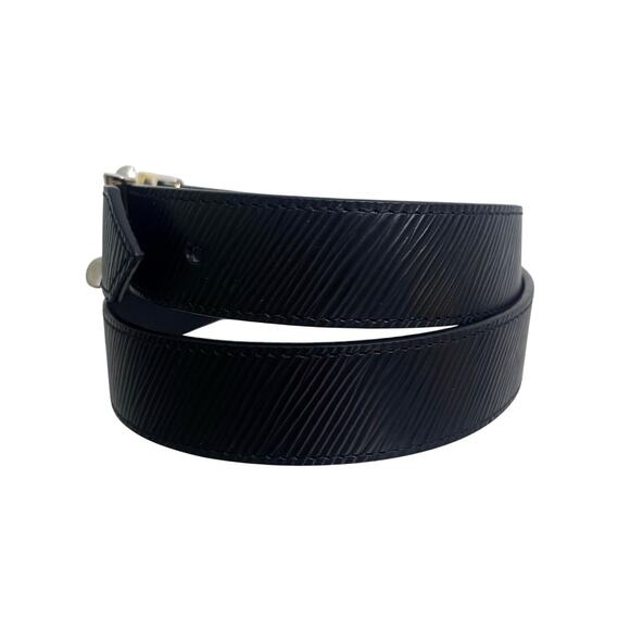 Louis Vuitton LV Twist Gold Silver 30MM Epi Leather Women’s Belt Size 32 - Picture 5 of 16